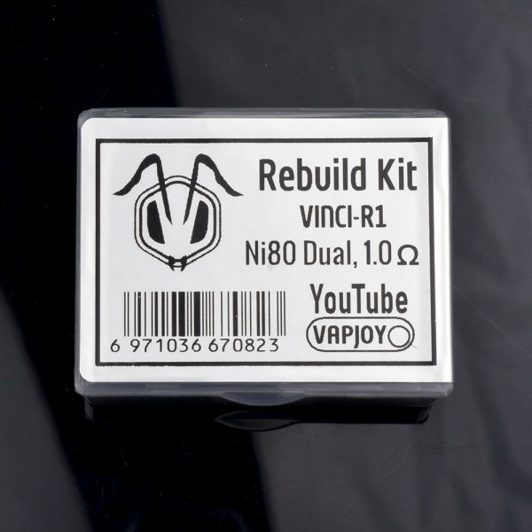 VAPJOY DIY Rebuild Kit VINCI-R1 Ni80 Dual Coil 1.0 ohm