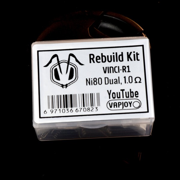 VAPJOY DIY Rebuild Kit VINCI-R1 Ni80 Dual Coil 1.0 ohm