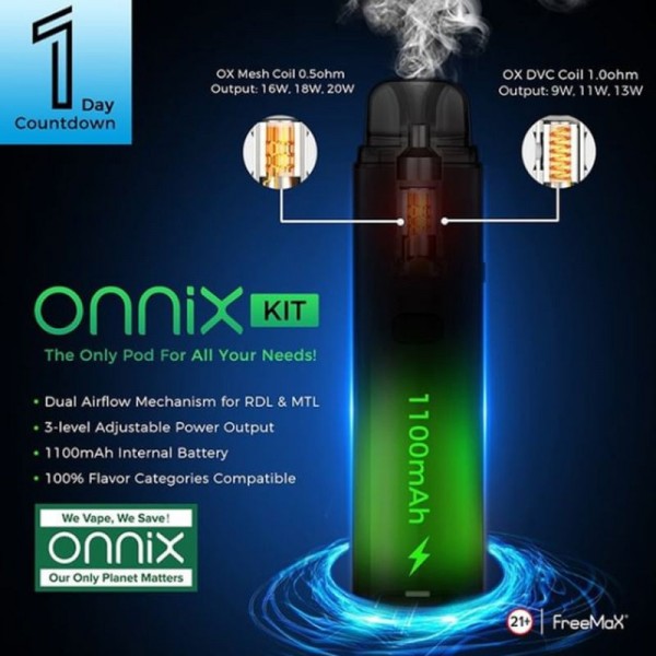Freemax Onnix 20W Pod System Kit 1100mah
