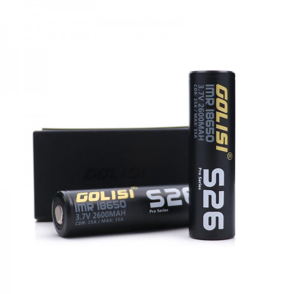 Golisi S26 IMR 18650 35A 2600mAh Battery