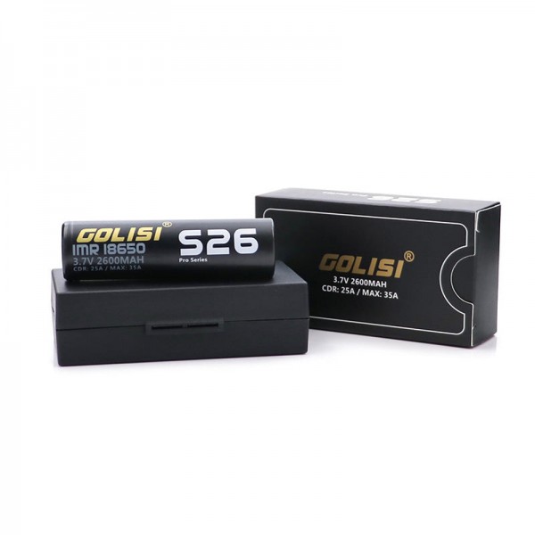 Golisi S26 IMR 18650 35A 2600mAh Battery