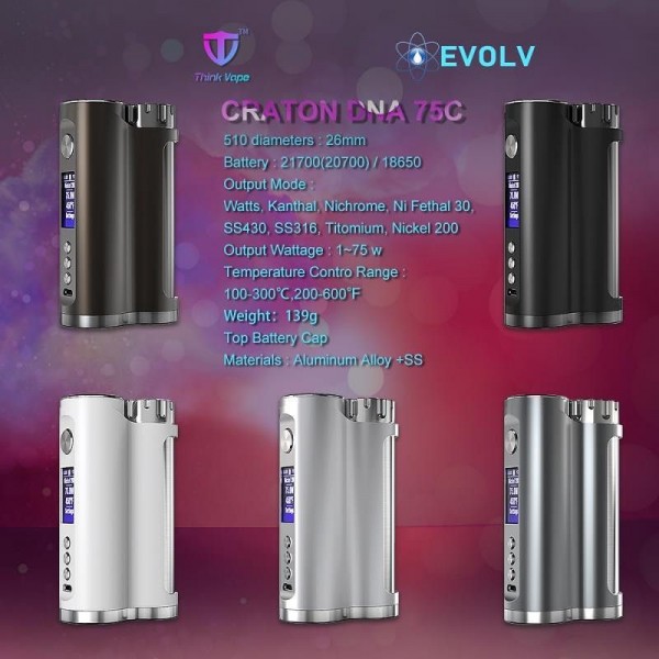 Think Vape Craton DNA 75C Box Mod